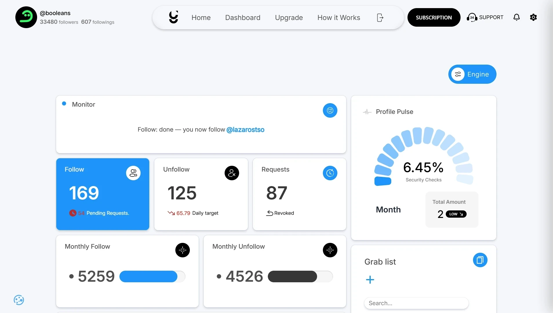 iGrowth dashboard preview